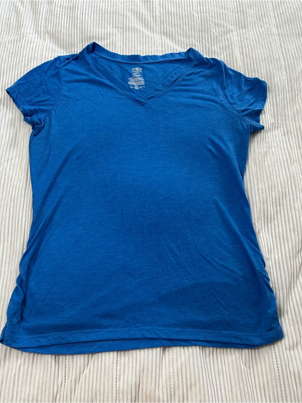 Athletic Works Royal Blue V-Neck Short Sleeve Tee